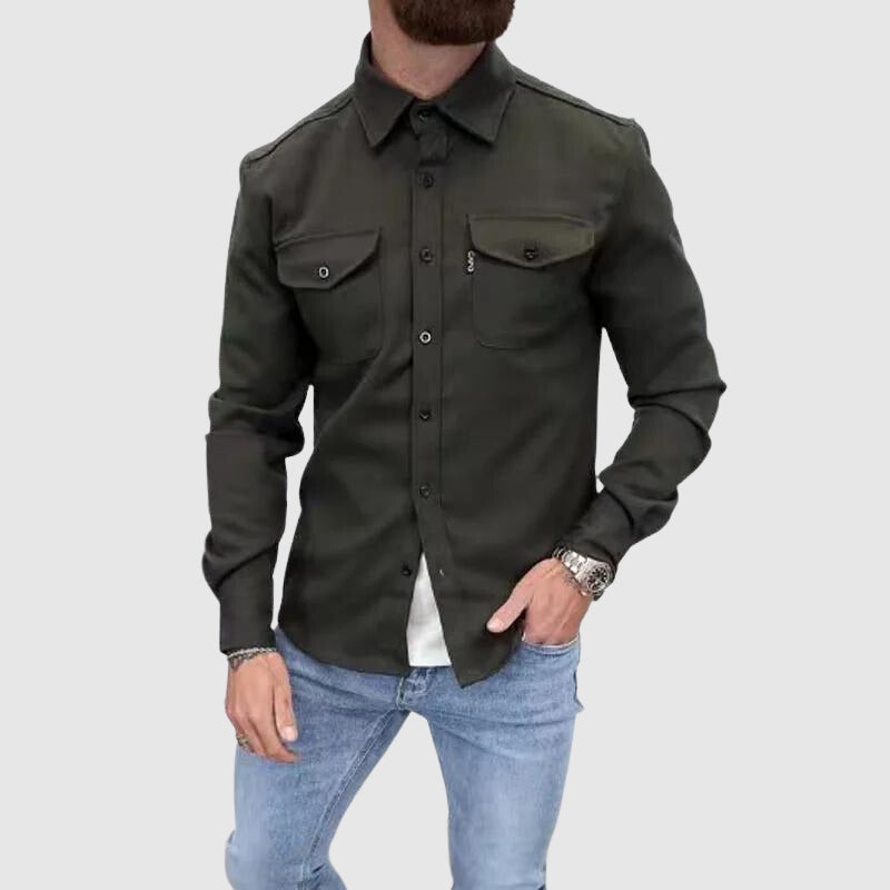 Herrenhemd mit Kragen – Modisches Streetwear-Design