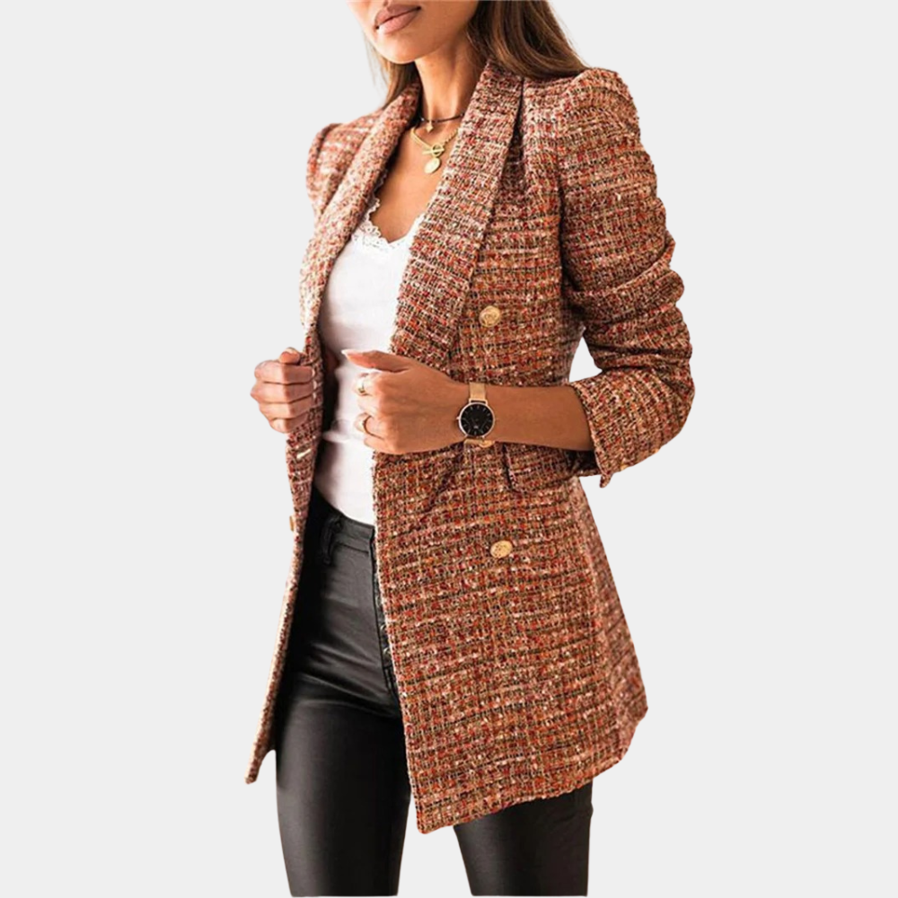 Elegante Oversize-Wolljacke für Damen im Herbst – Ideal für Business-Outfits