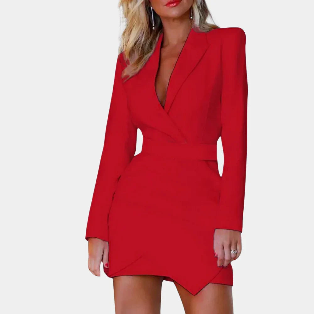 Elegantes Blazer-Kleid Nova mit stilvollen Akzenten und Reverskragen