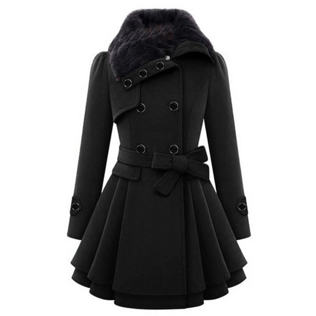 Natalia - Eleganter und bequemer langer Wintermantel für Damen