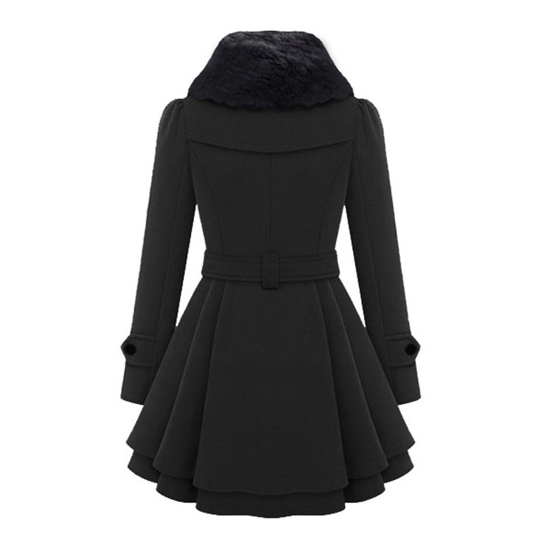 Natalia - Eleganter und bequemer langer Wintermantel für Damen