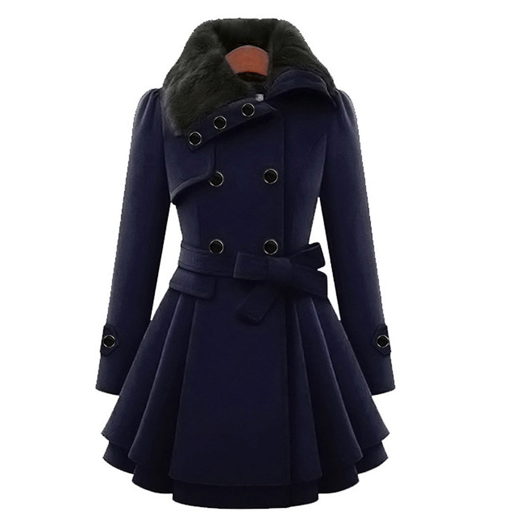 Natalia - Eleganter und bequemer langer Wintermantel für Damen