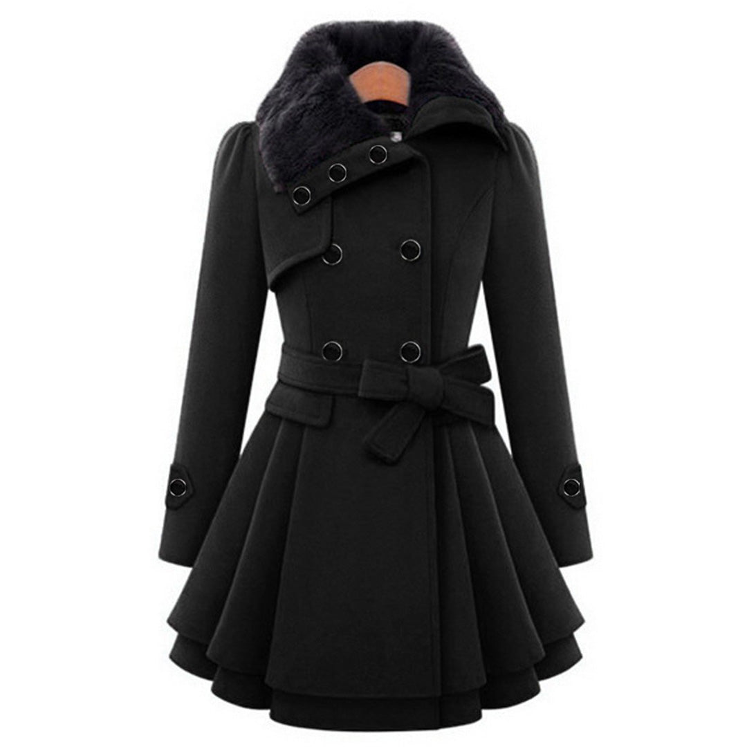 Natalia - Eleganter und bequemer langer Wintermantel für Damen