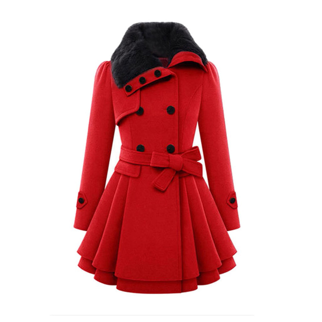 Natalia - Eleganter und bequemer langer Wintermantel für Damen