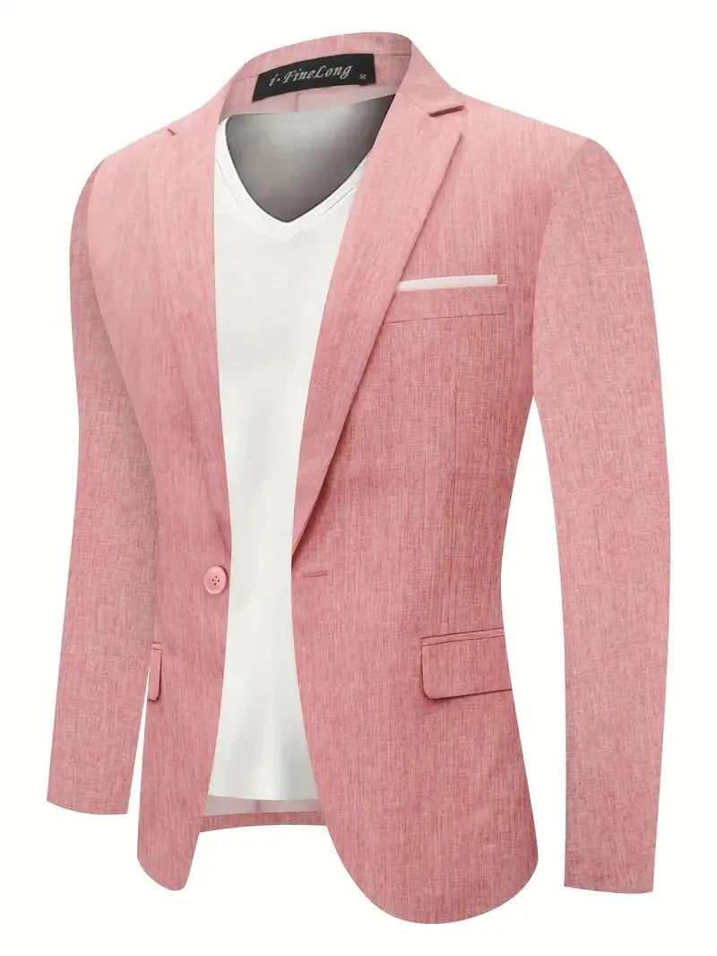 Elegante, lässige Herrenjacke aus leichter Baumwolle für den Herbst