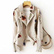 Echte Leder Damen Bikerjacke – Stylisches Frühlingsmodell