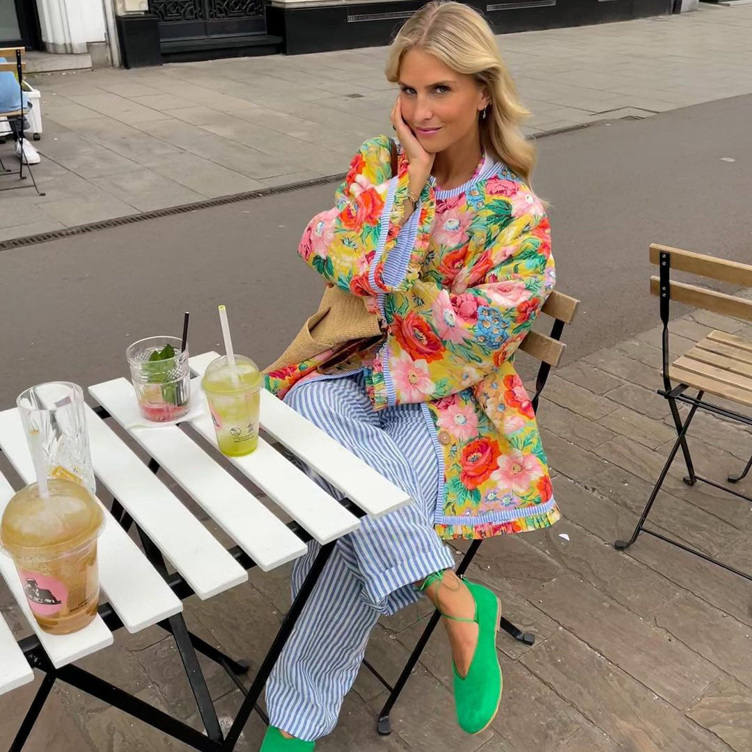 Maya - Eleganter und funkelnder Frühlingsmantel für Damen