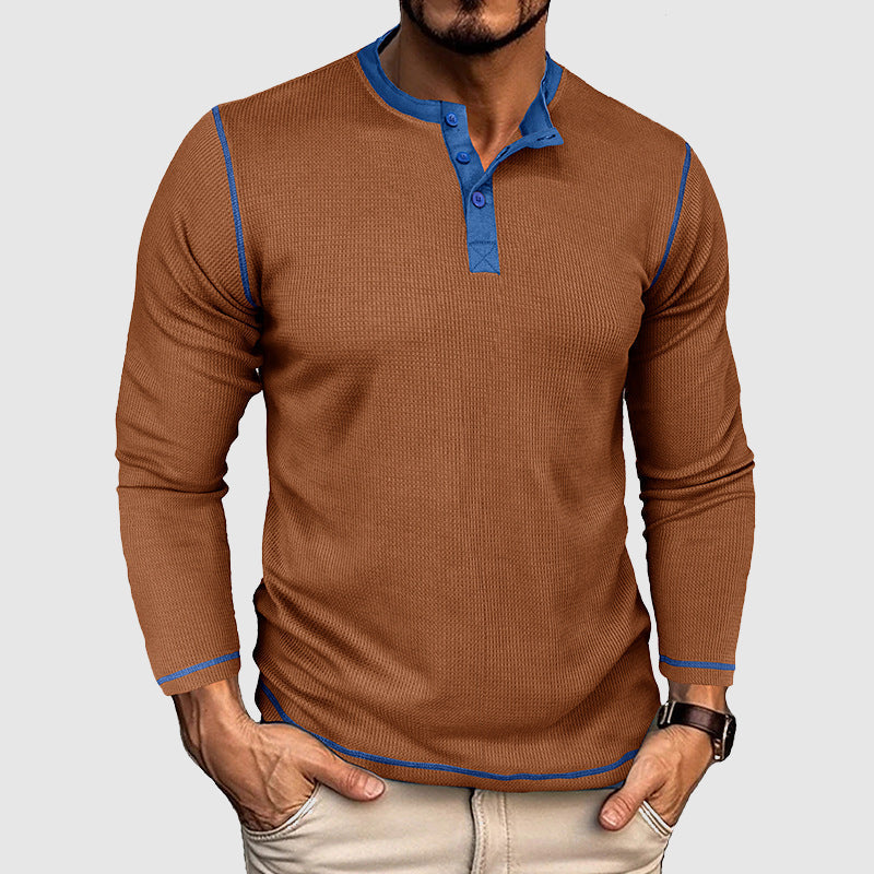 Men's Timeless Vintage Waffle Long Sleeve T-Shirt
