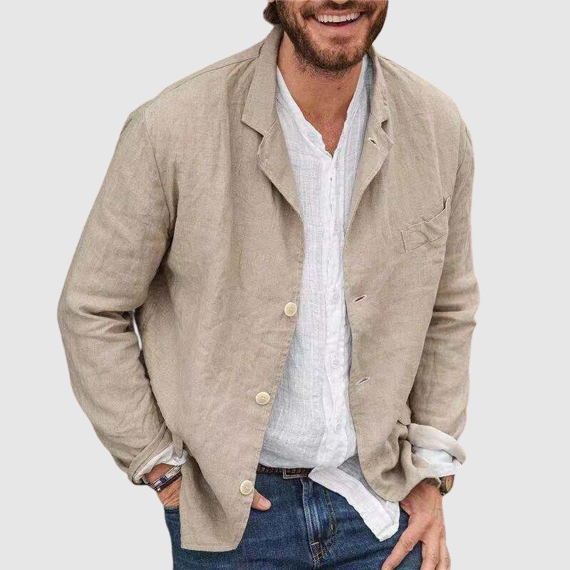 Herren Freizeitjacke aus Baumwolle im lässigen Stil