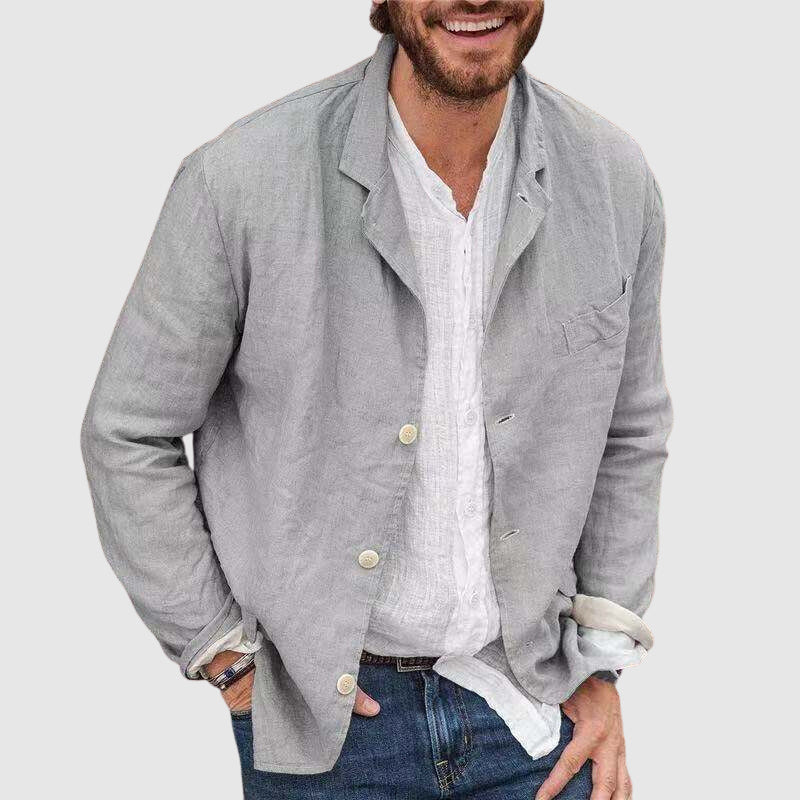 Herren Freizeitjacke aus Baumwolle im lässigen Stil