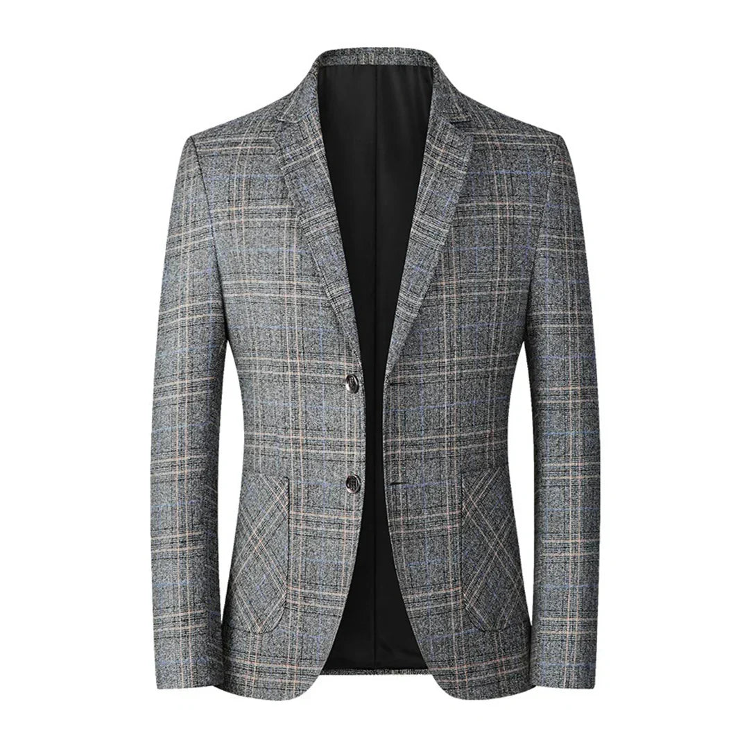 Herren Karomuster Wolljacke – Stilvolle Herbstmode