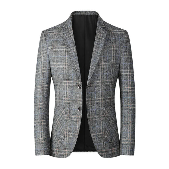 Herren Karomuster Wolljacke – Stilvolle Herbstmode