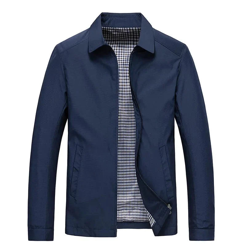 Leichte Businessjacke mit Kragen – Elegante Übergangsjacke für Alltag & Büro