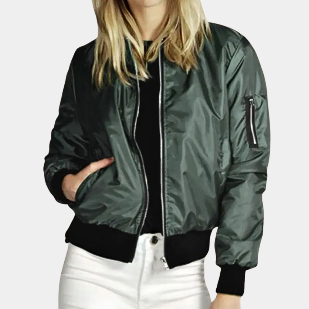 Leichte Baumwoll-Bomberjacke für Damen – Lässig und Stylisch für den Frühling