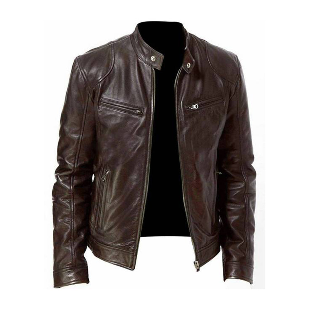 Stylische Lederjacke für Männer - MIKEL Kollektion