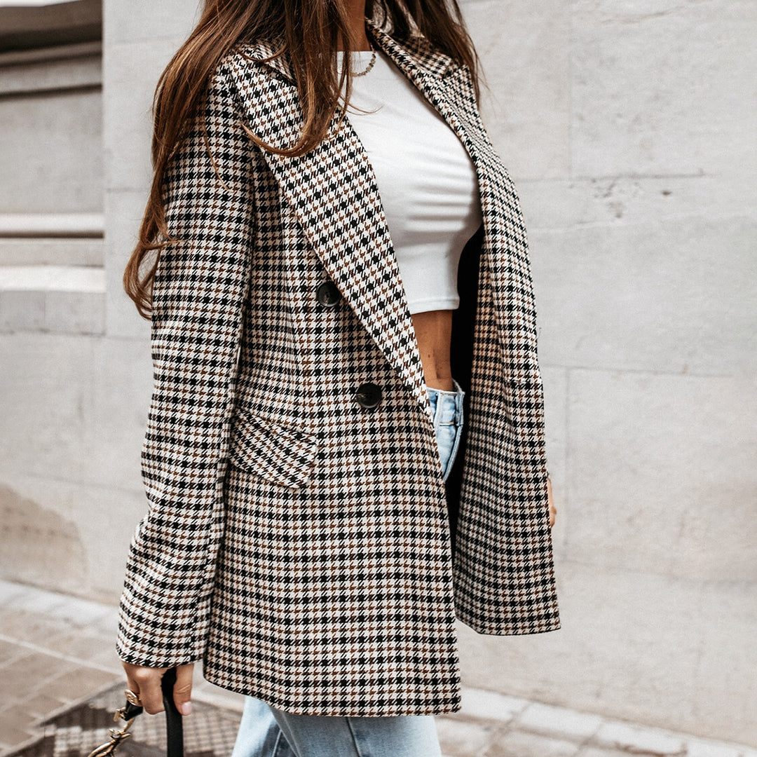 Elegante Damen-Wolljacke – Modischer Casual Blazer für den Frühling