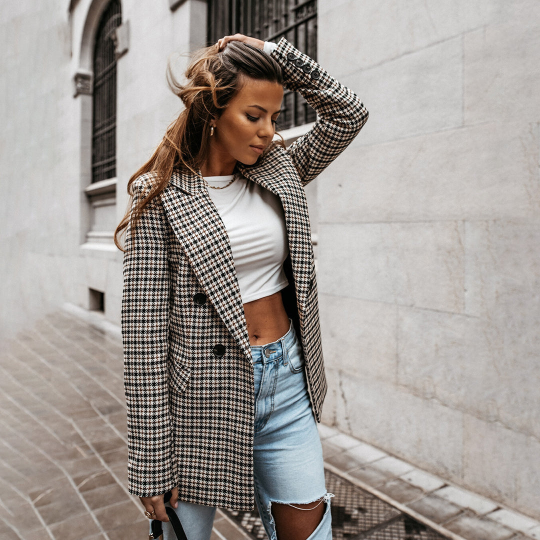 Elegante Damen-Wolljacke – Modischer Casual Blazer für den Frühling