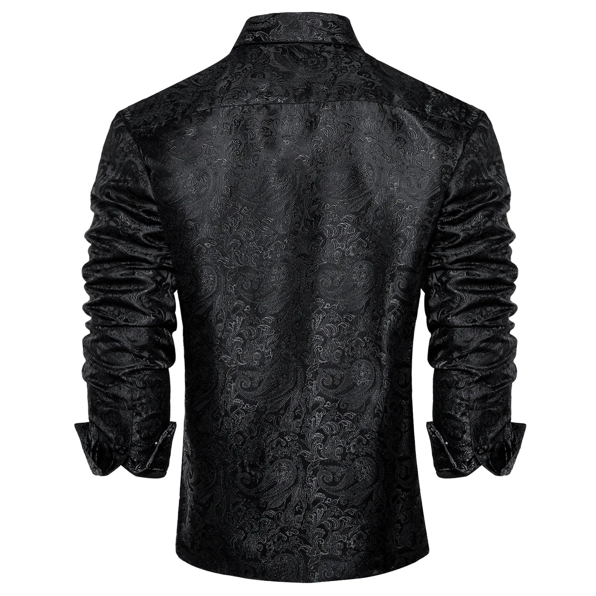 Casual Oversized Men's Shirt with Elevated Collar