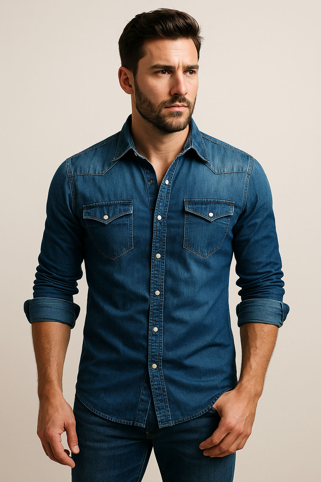 Męska koszula jeansowa – casualowy denim idealny do pracy i na co dzień