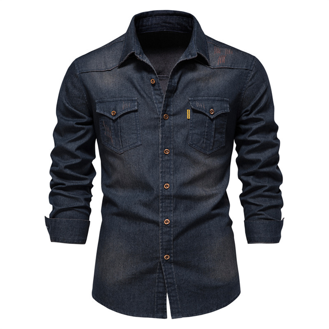 Stilvolles langärmliges Hemd GUILLEM für einen eleganten, entspannten Look