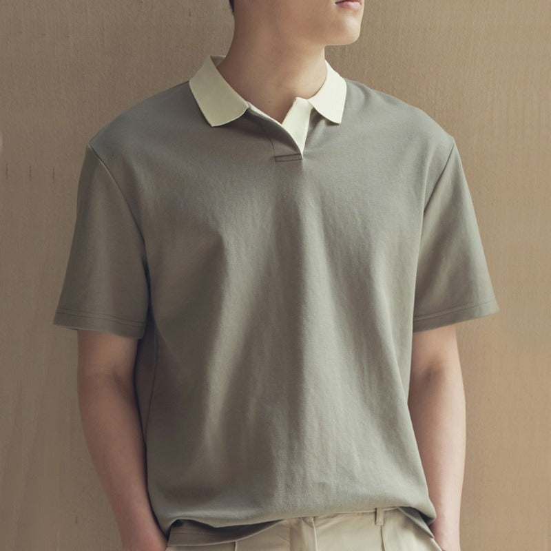 Herren Polo-Shirt - Atmungsaktives und bequemes Material - Reguläre Passform - Kurze Ärmel - Stilvolles, minimalistisches Design