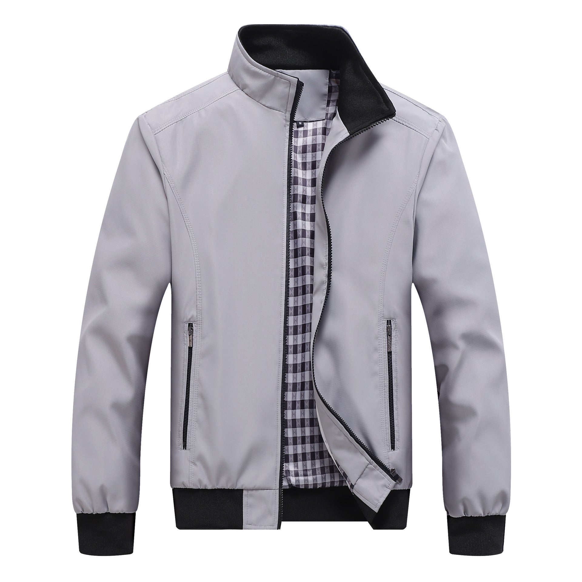 Leichte Übergangsjacke mit Stehkragen – Stilvolle Freizeitjacke für Alltag & Outdoor