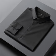 Men's Slim Fit Button-Up Shirt - Stretchable Non-Slip Cotton - Elegant Office Style
