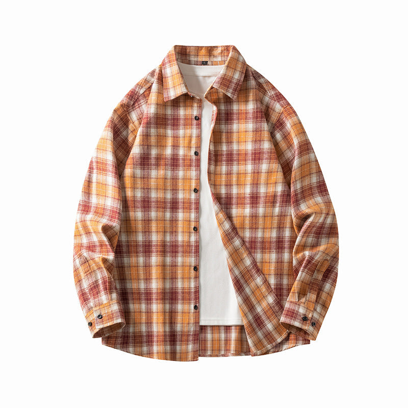 Men's Shirt - Classic Button-Up Style - Long Sleeves - Casual Male Color