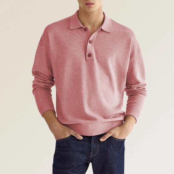 Herren Poloshirt - Baumwoll-Stretch-Mix - Klassischer Schnitt mit Schlitzen an den Schultern