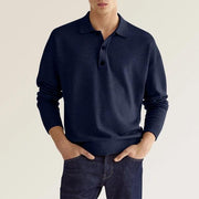 Herren Poloshirt - Baumwoll-Stretch-Mix - Klassischer Schnitt mit Schlitzen an den Schultern