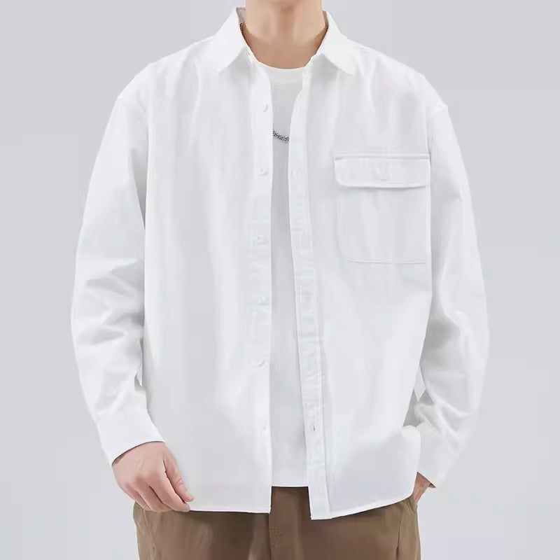 Męska bluza z botkami - 100% bawełna - Regulacja długości - Długie rękawy dla casualowego stylu