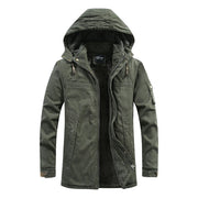 Wattierte Winterjacke mit Kapuze – Robuste Outdoorjacke für kalte Tage