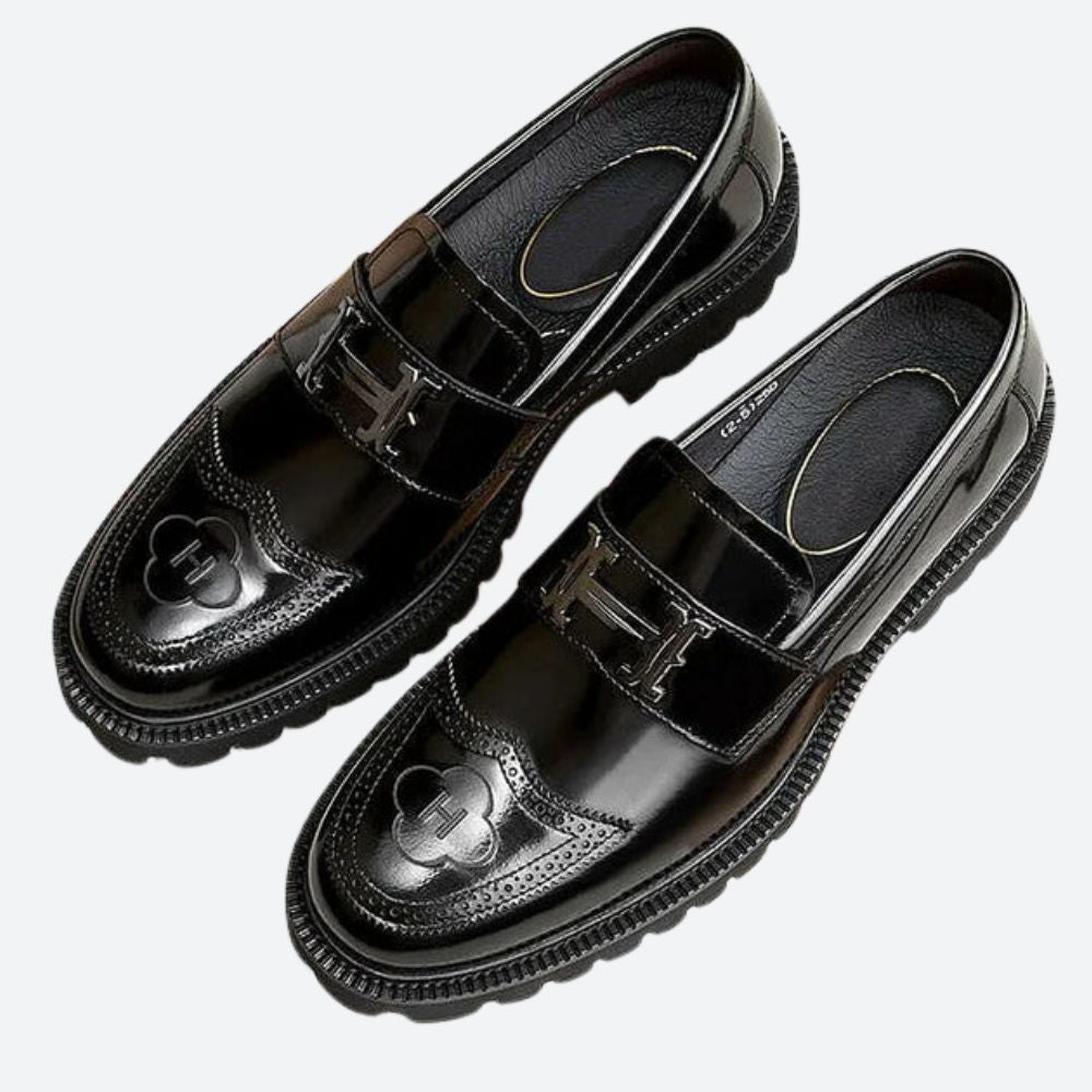 Stilvolle Herrenschuhe aus Leder - Pitou
