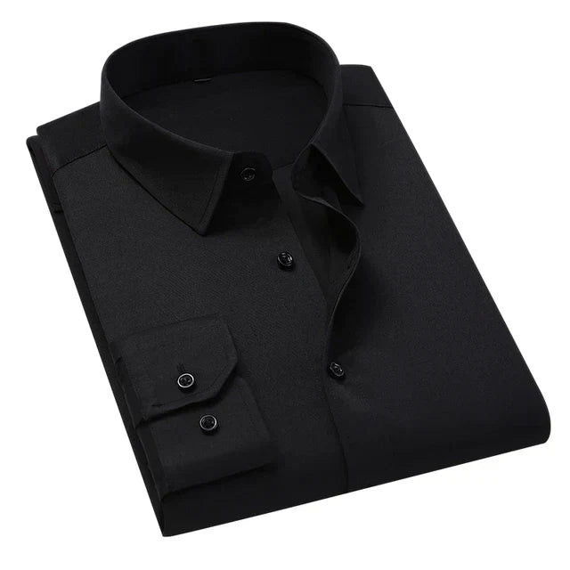 Herren Langarmhemd mit stilvoller Tasche