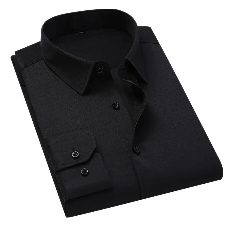 Herren Langarmhemd mit stilvoller Tasche