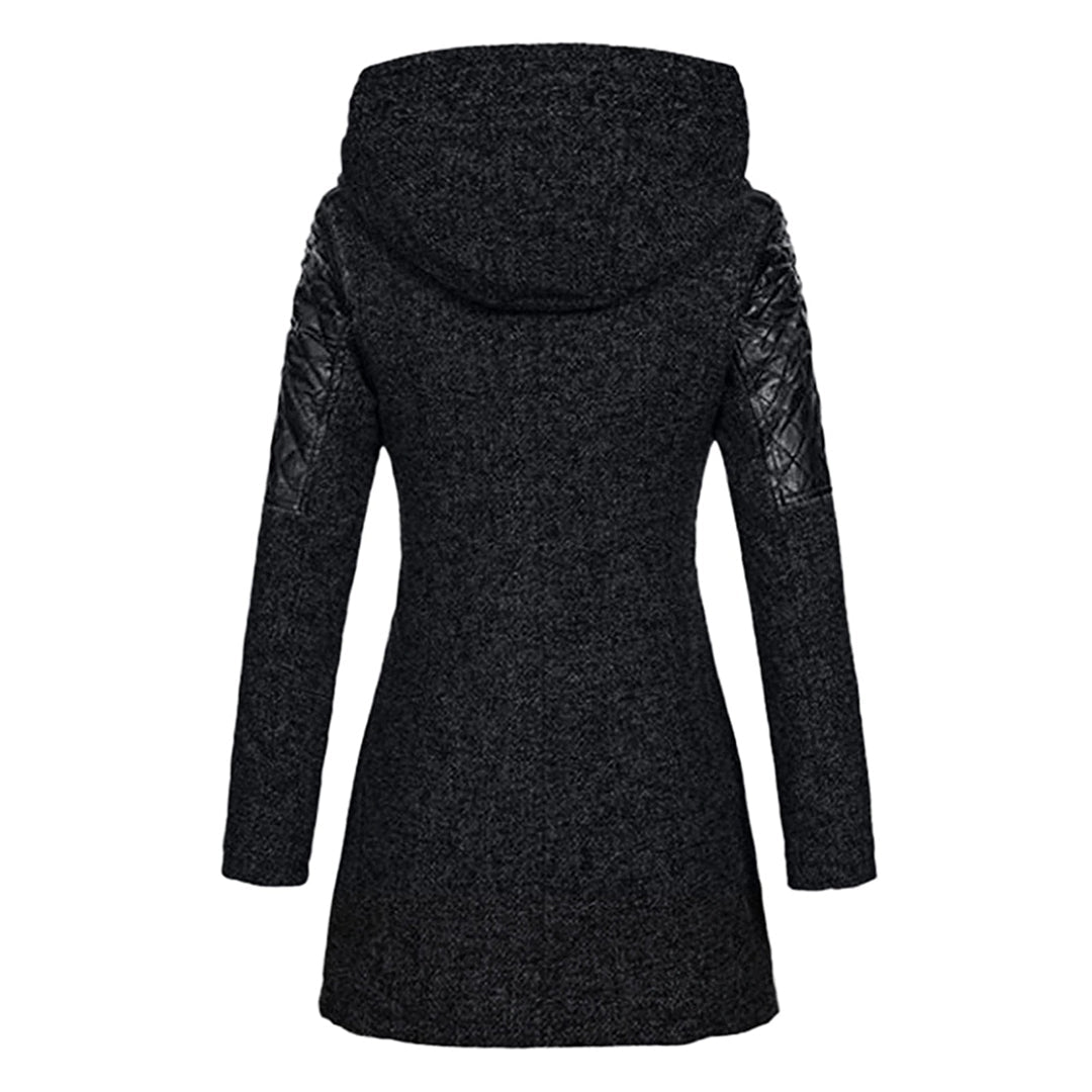 Lena - Elegante lange Winterjacke mit Kapuze für Damen