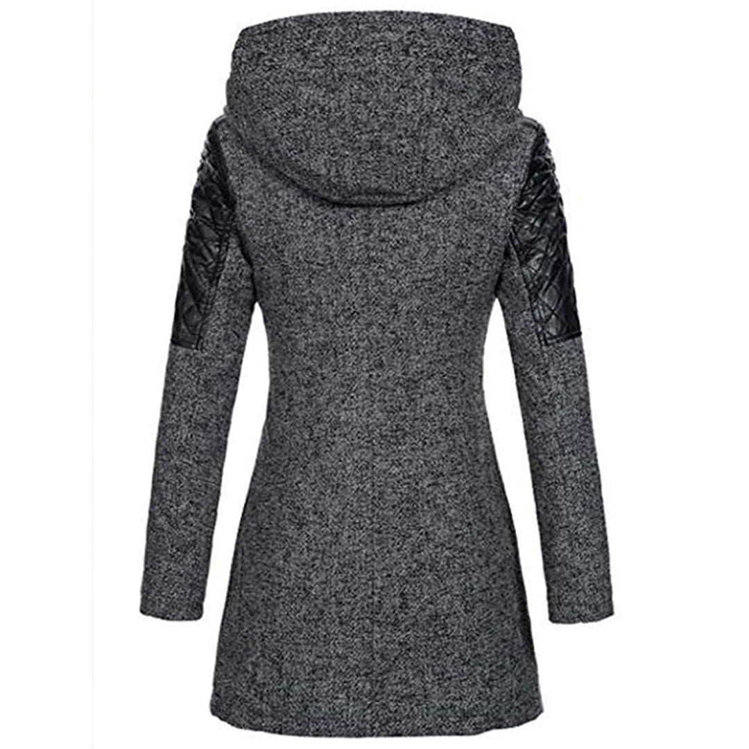 Lena - Elegante lange Winterjacke mit Kapuze für Damen