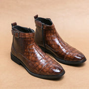 Dylan | Stiefeletten mit Schnalle aus Kunstleder