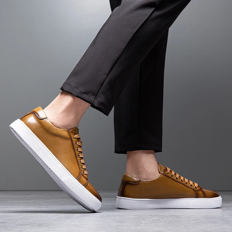 David™ - Herren Turnschuhe aus Leder