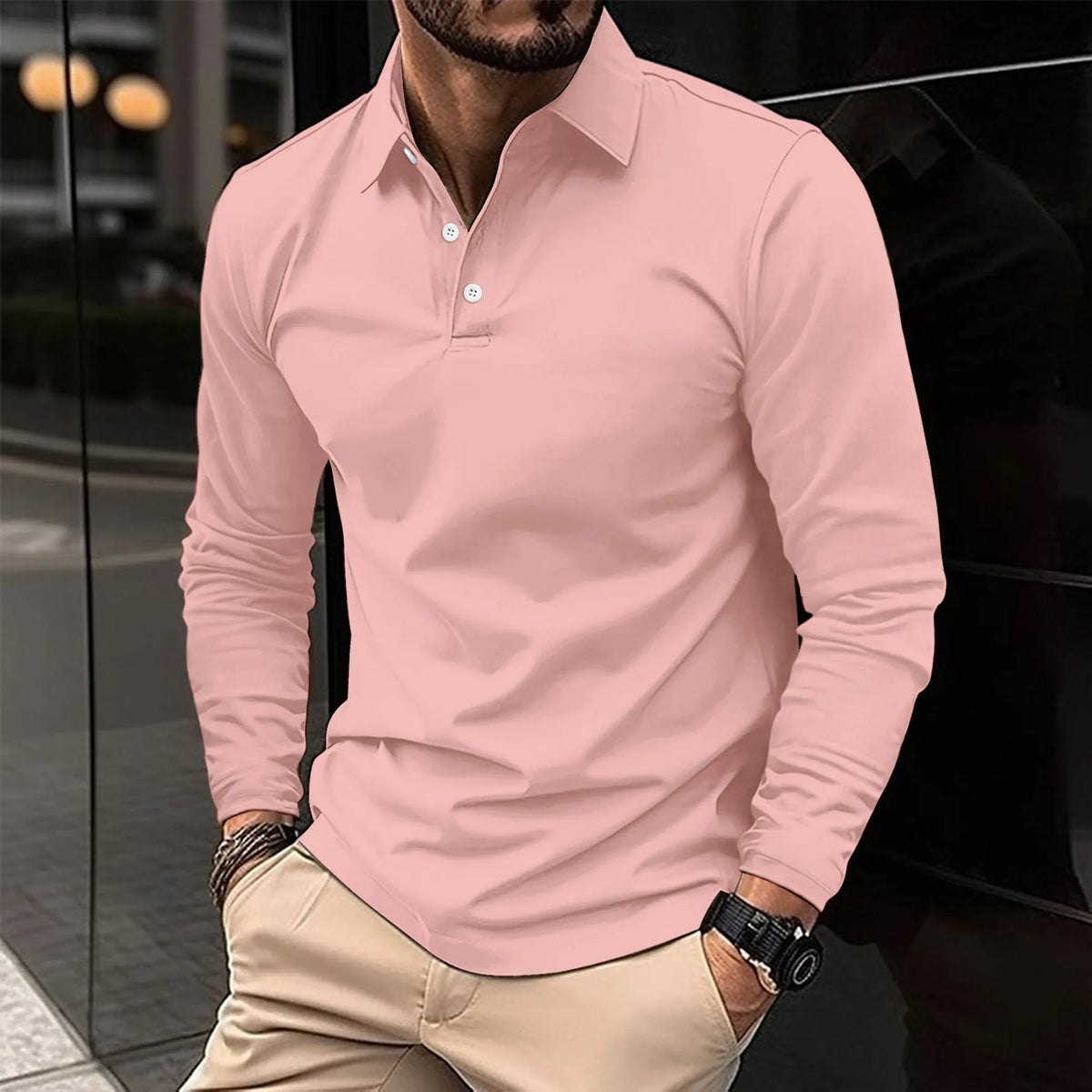Jean™ Langarm-Polo im eleganten Stil