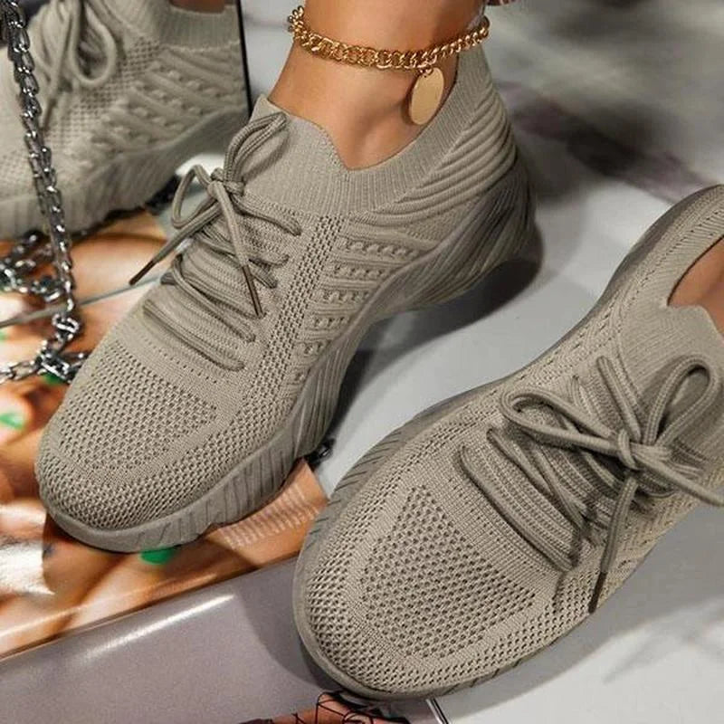 Stilvolle Priscilla Orthopädische Mesh Turnschuhe für Frauen