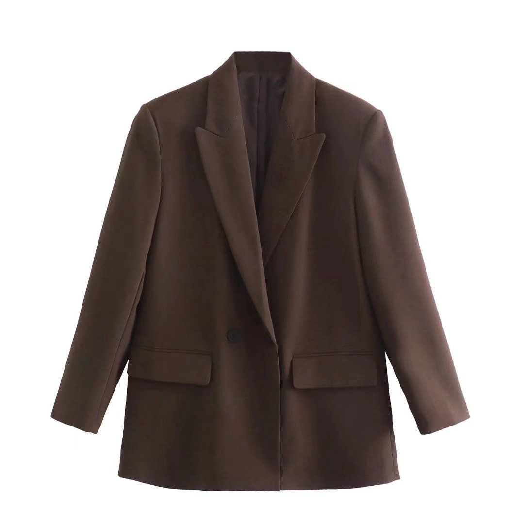 PowerChic - Eleganter Damen-Doppelreiher-Blazer im stilvollen Design