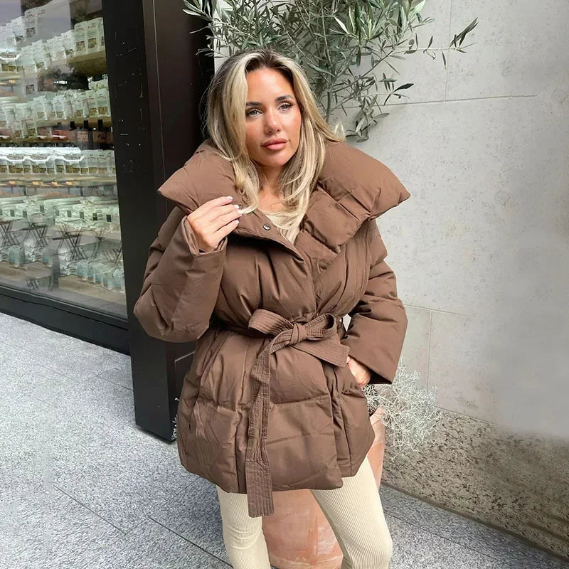 Katarzyna™ - Sanfter Kaschmirmantel mit Gürtel