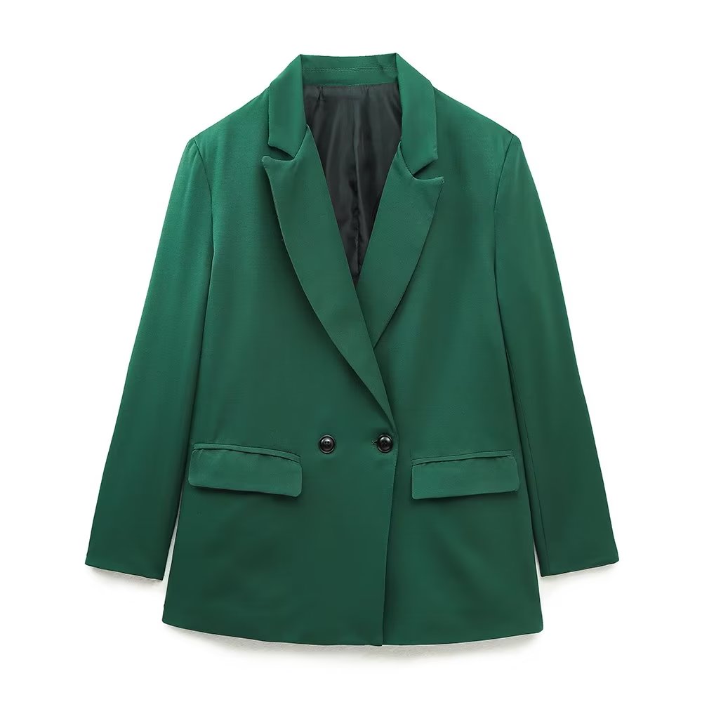 PowerChic - Eleganter Damen-Doppelreiher-Blazer im stilvollen Design