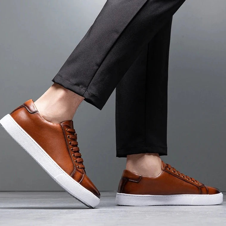 David™ - Herren Turnschuhe aus Leder
