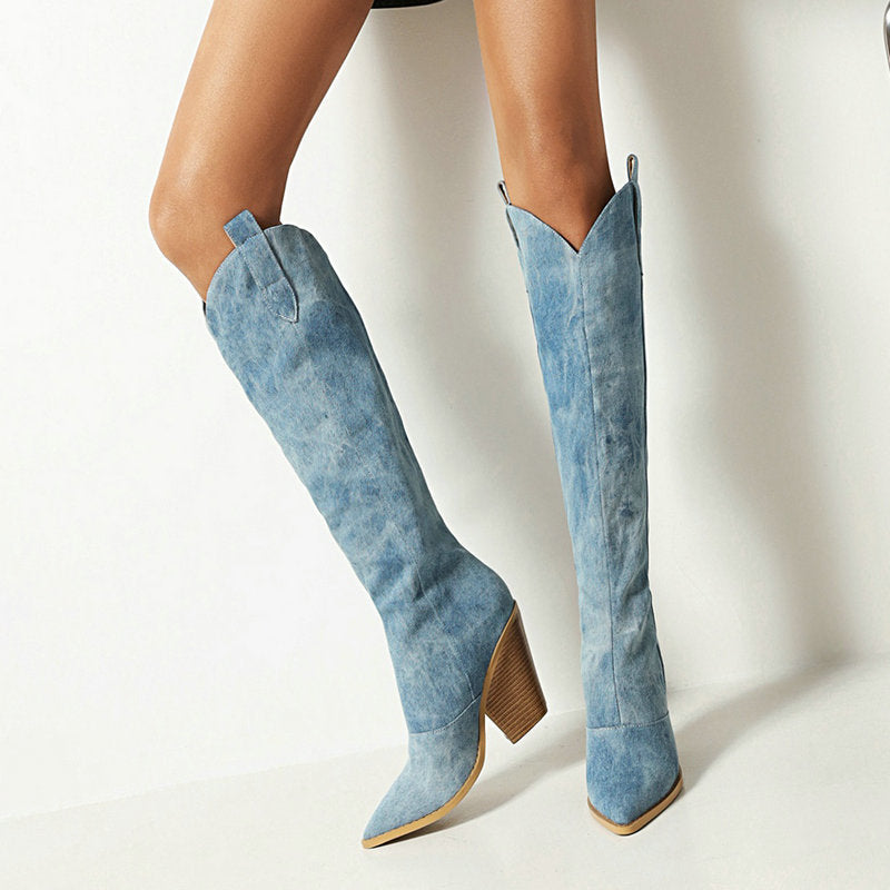 Ena - Trendy Kniehohe Stiefel für einen stilvollen Look