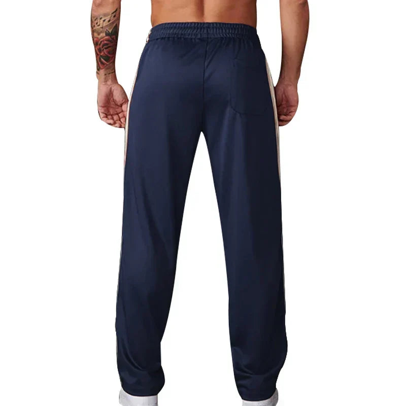 Komfortable Herren Jogginghose mit Reißverschluss und elastischem Bund für optimalen Sitz