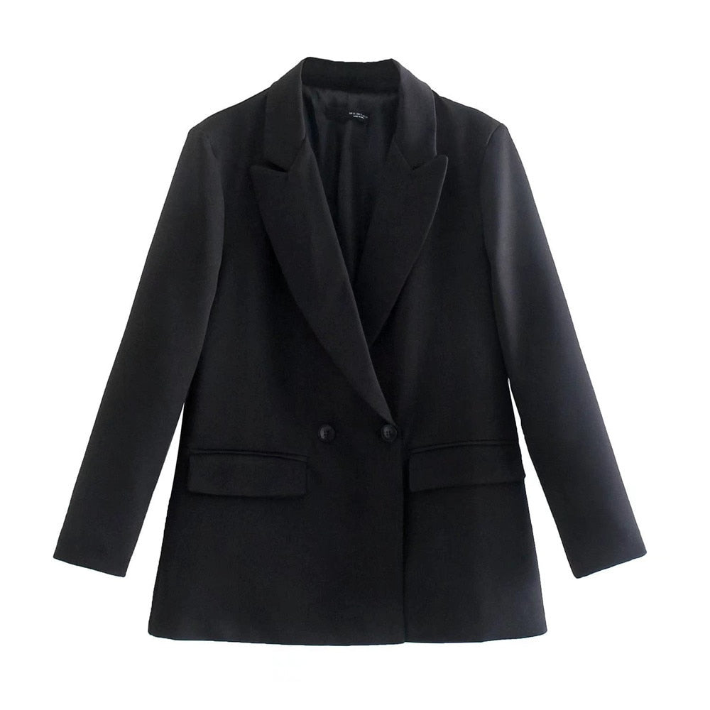 PowerChic - Eleganter Damen-Doppelreiher-Blazer im stilvollen Design