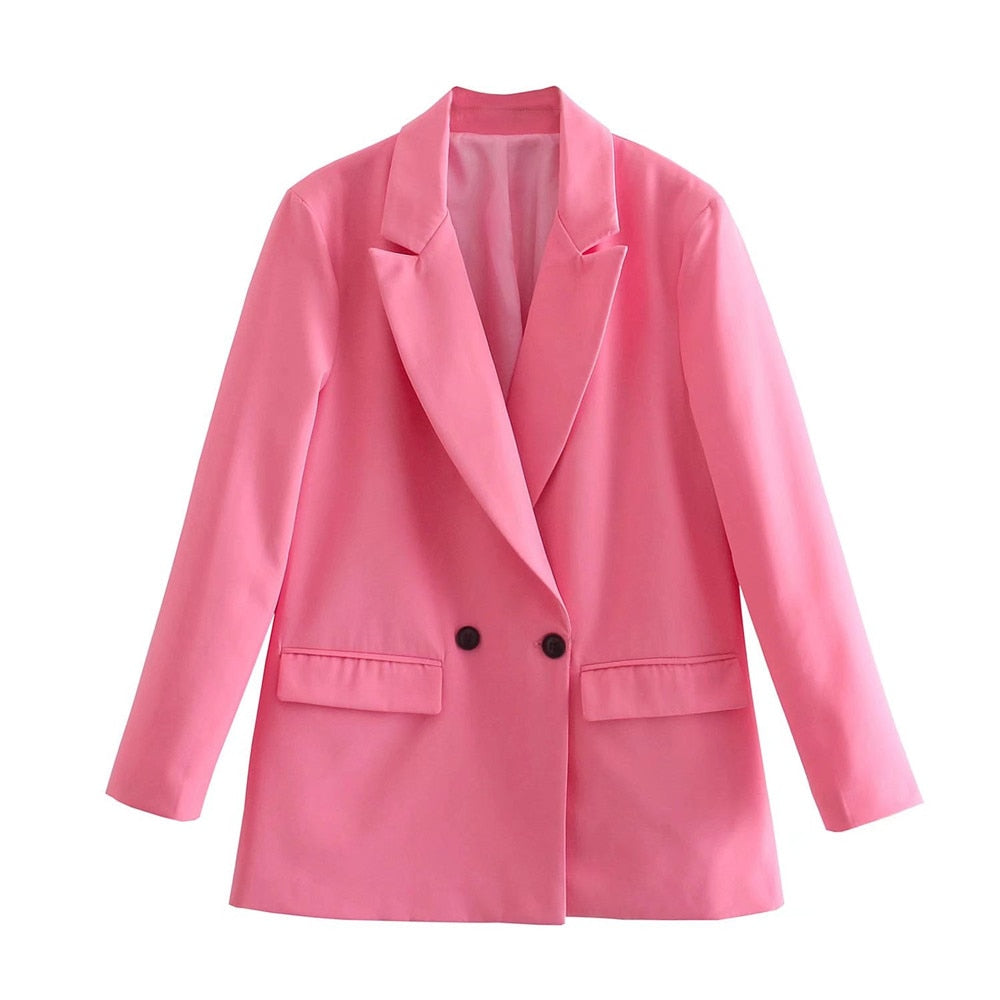 PowerChic - Eleganter Damen-Doppelreiher-Blazer im stilvollen Design