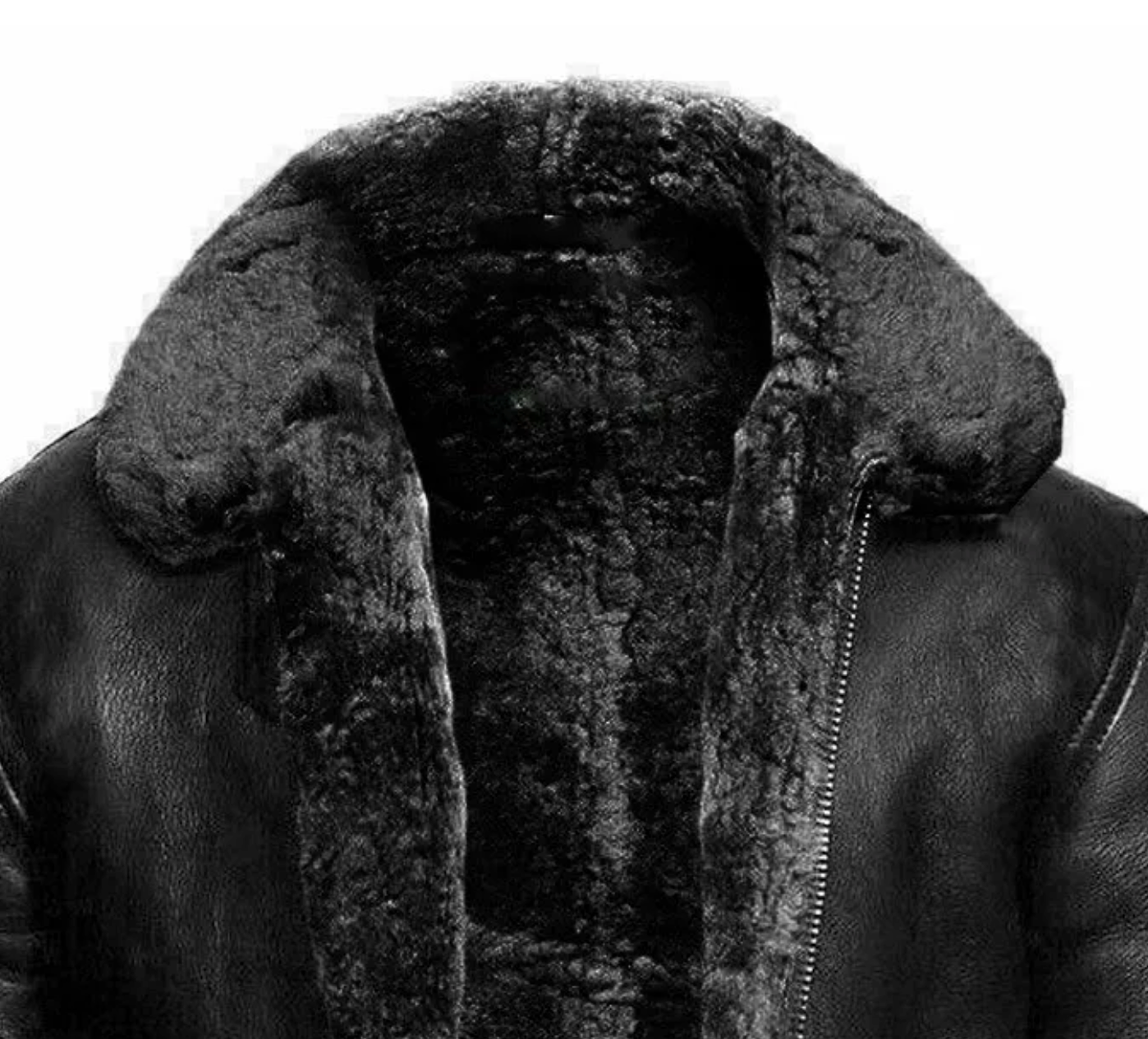 René - Moderne Leder- und Wolljacke